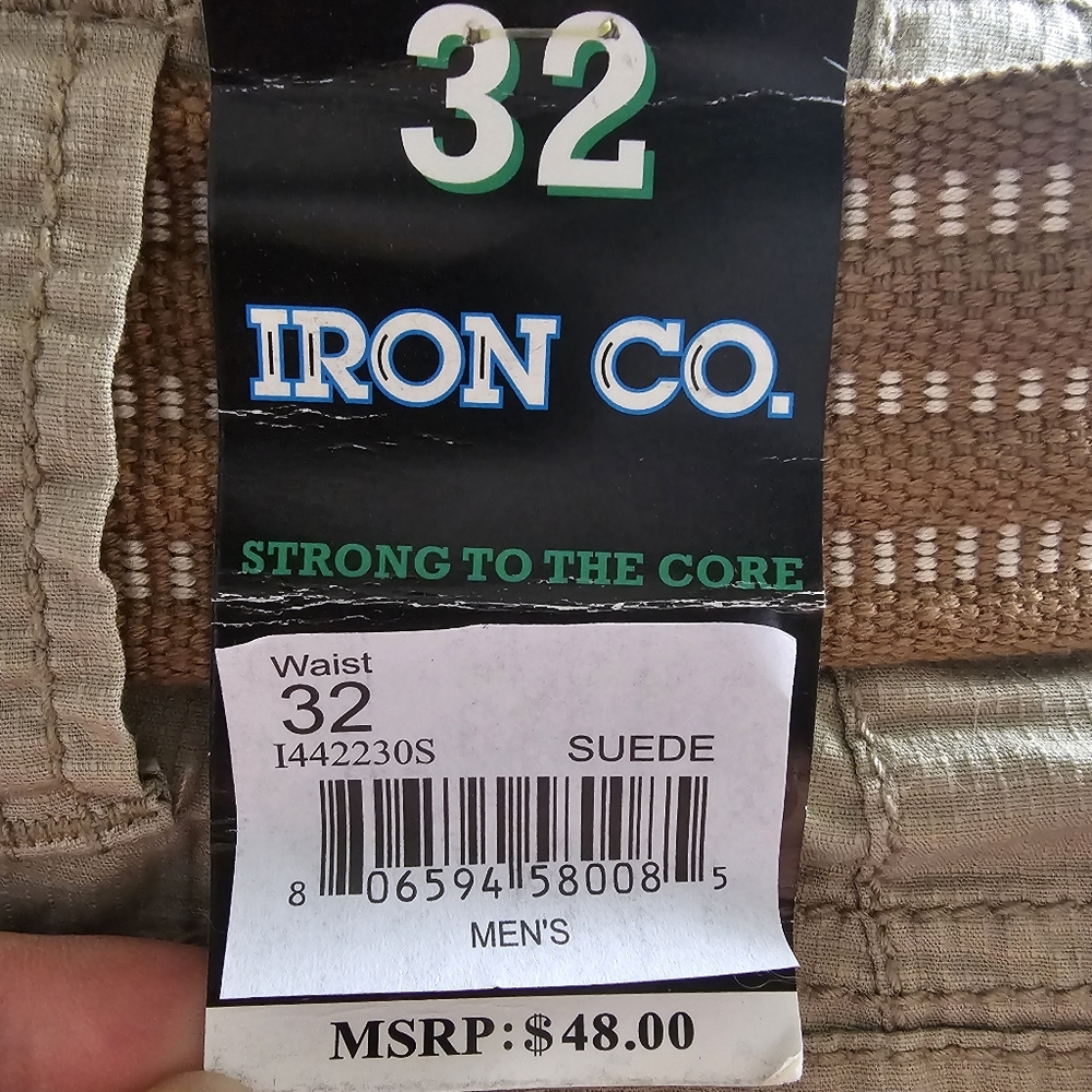 Iron Co Khaki Cargo Shorts Sz 32 - Picture 5 of 10